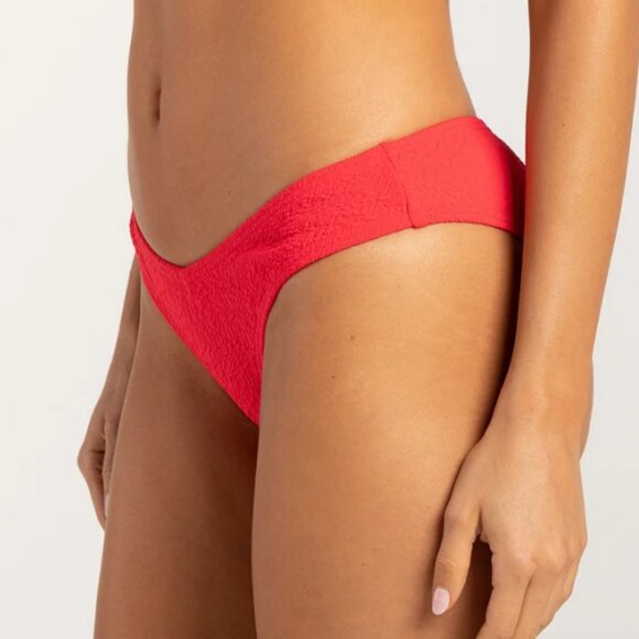 FULL TILT Classic V-Leg Crinkle Bikini Bottoms - Picture 2 of 4